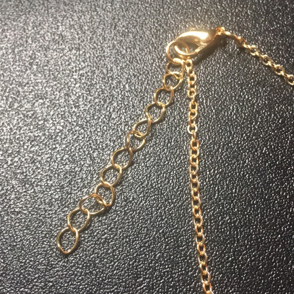 Gold Tone - Turtle & Turquoise Anklet - Picture 3 of 4